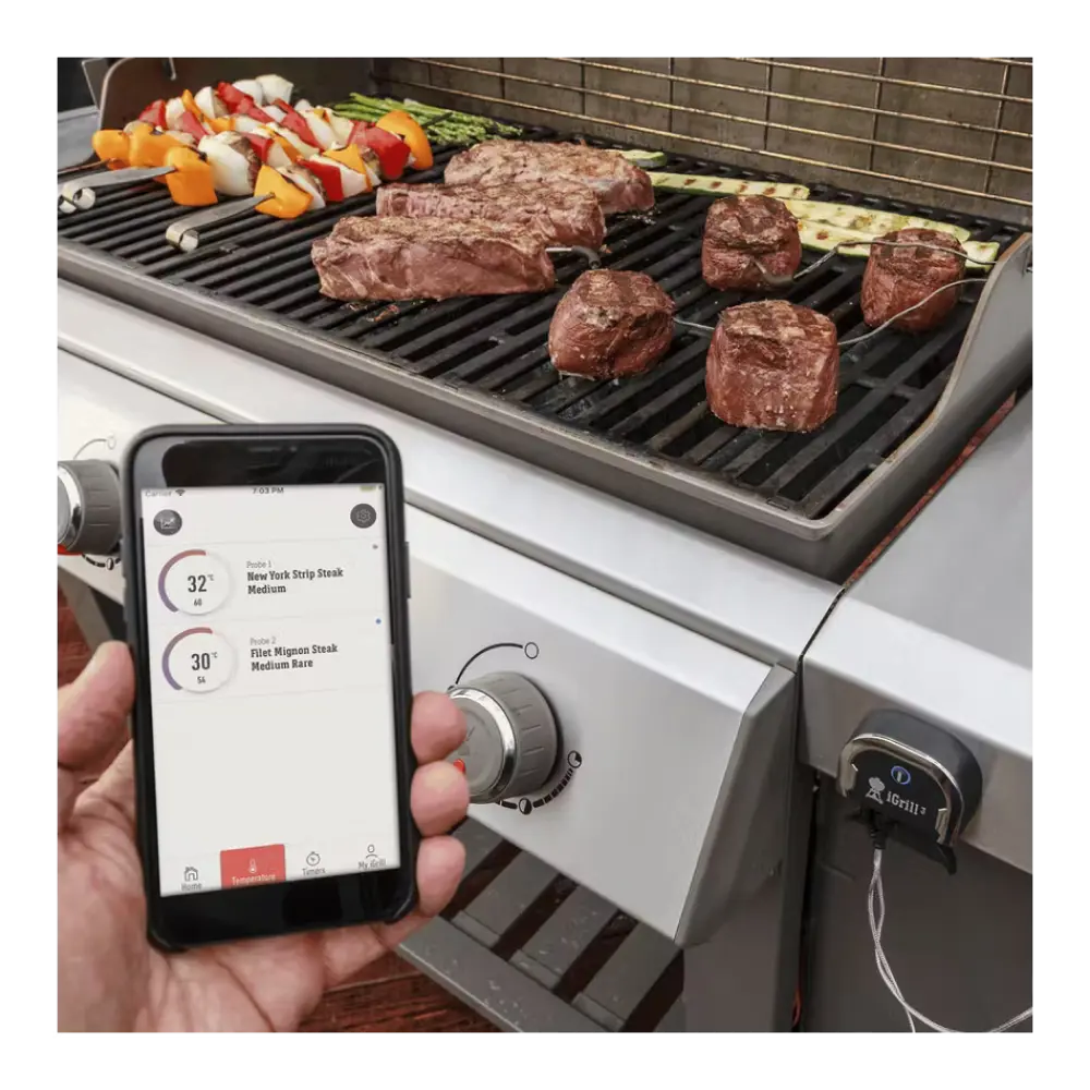 Фото 3 Цифровой термометр Weber iGrill 3 для газового гриля Genesis II или Spirit II Фото 3 Цифровой термометр Weber iGrill 3 для газового гриля Genesis II или Spirit II