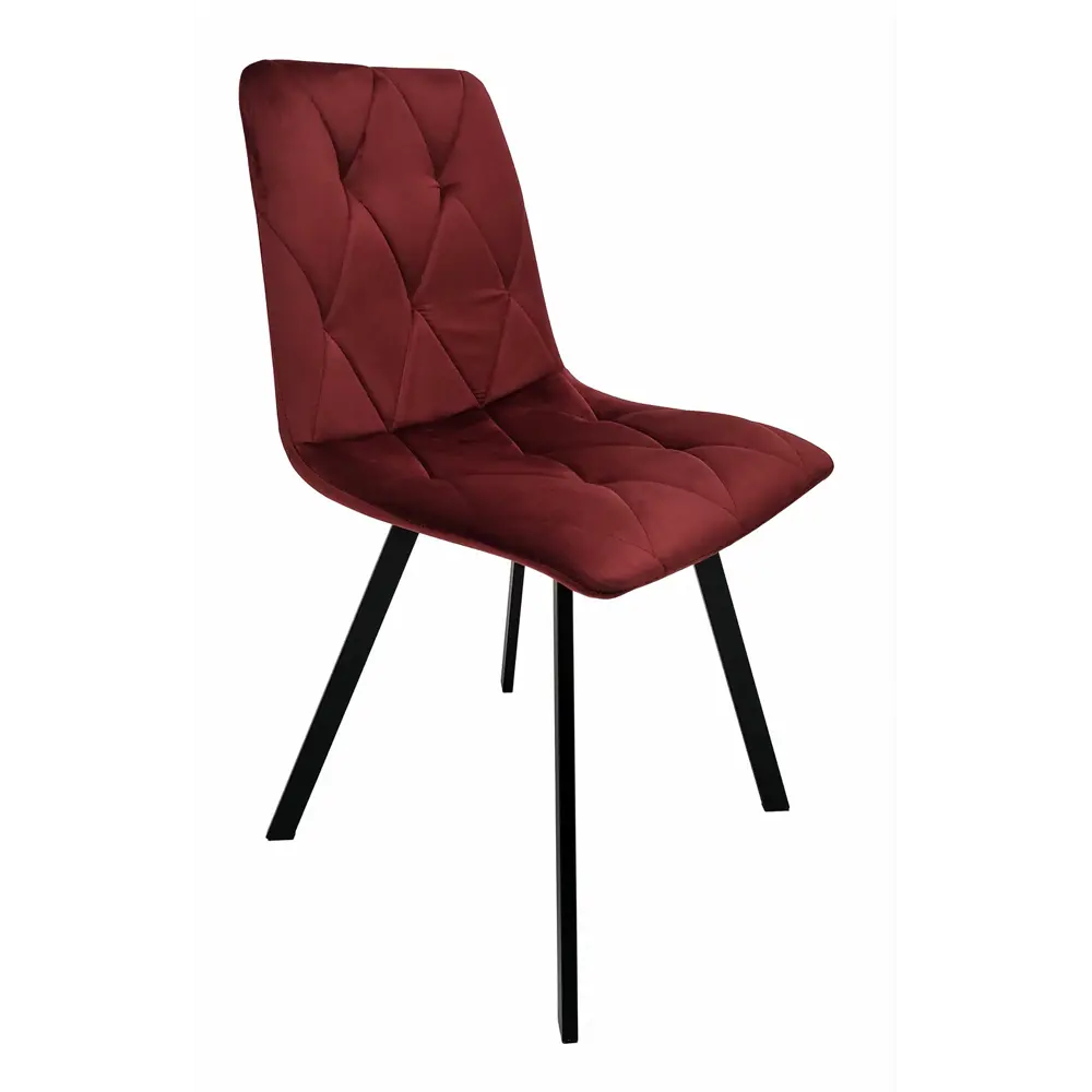 Фото 2 Кухонный стул Терминал Т006 Rokko 47 86x53x44 см велюр цвет винный Фото 2 Кухонный стул Терминал Т006 Rokko 47 86x53x44 см велюр цвет винный