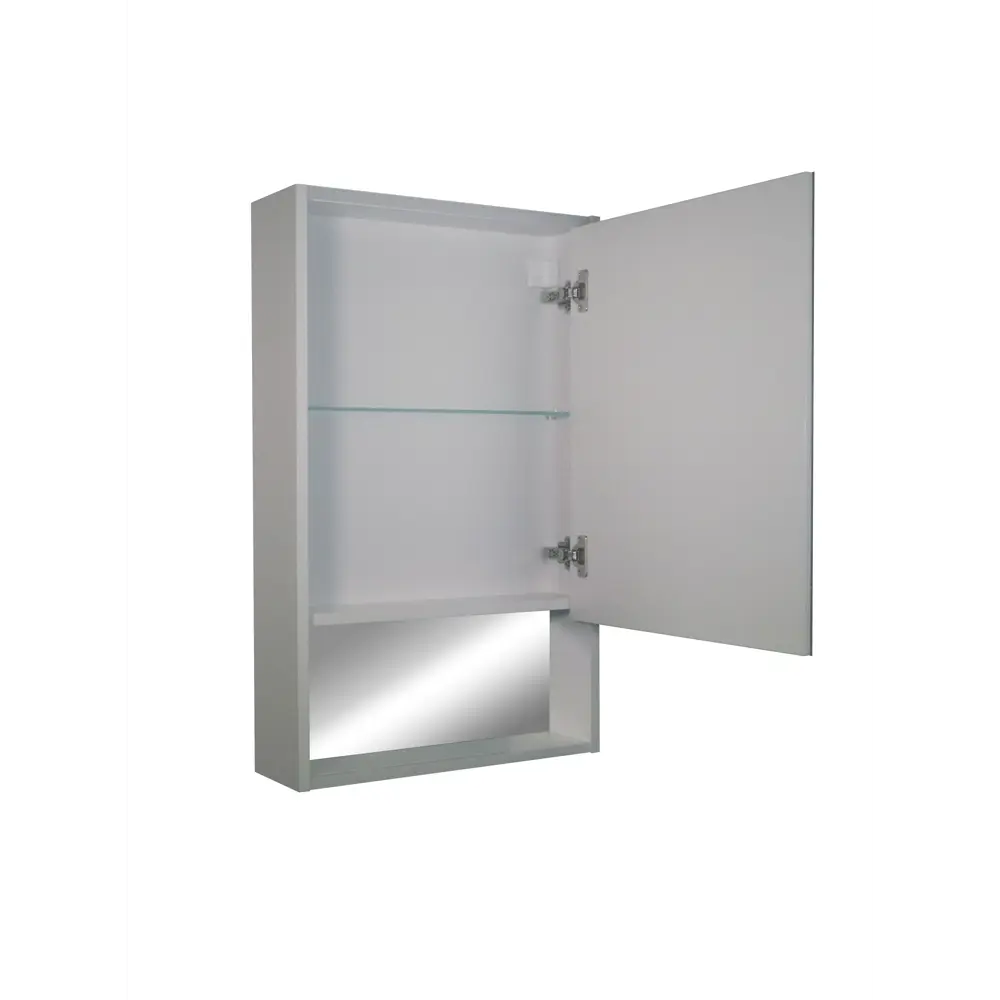Фото 4 Шкаф зеркальный подвесной Line с LED-подсветкой 60x80 см цвет белый Фото 4 Шкаф зеркальный подвесной Line с LED-подсветкой 60x80 см цвет белый