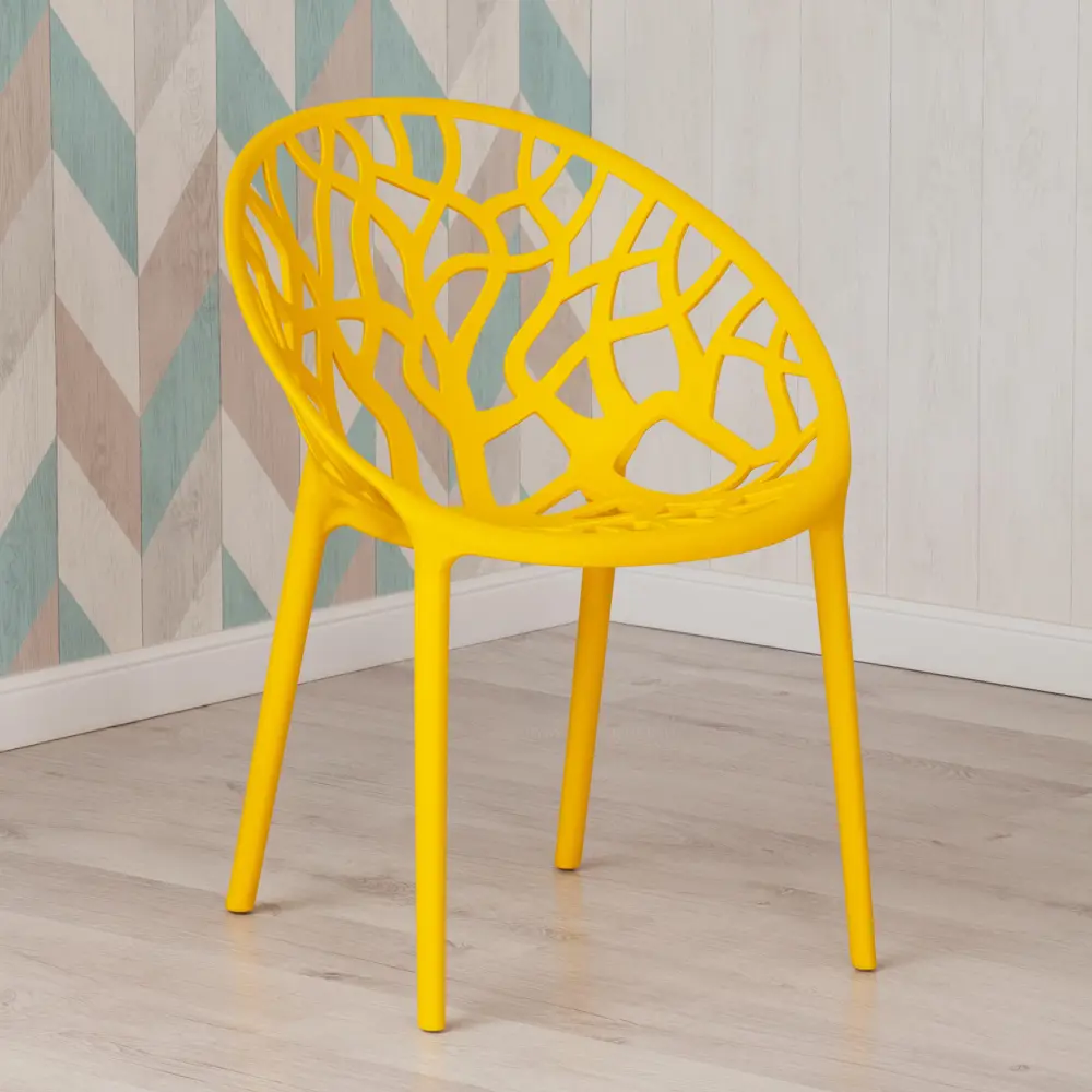 Фото 8 Кухонный стул Tetchair Bush mod. 017 80x59x59 см пластик цвет желтый Фото 8 Кухонный стул Tetchair Bush mod. 017 80x59x59 см пластик цвет желтый