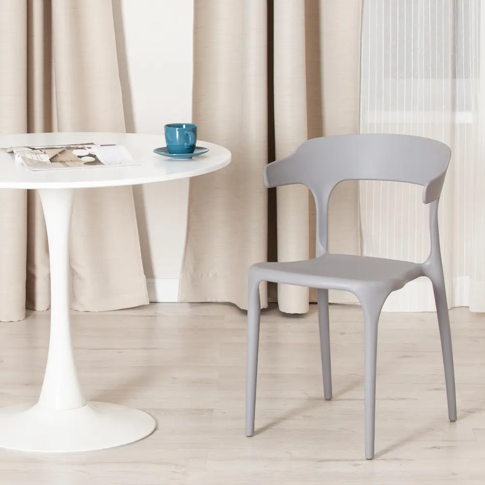 Фото 9 Кухонный стул Tetchair Ton mod. pc36 76x50x50 см пластик цвет серый