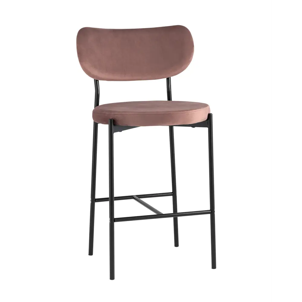 Фото 2 Барный стул Stool Group Барбара BARBARA CC HLR-34 48x100x53 цвет розовый Фото 2 Барный стул Stool Group Барбара BARBARA CC HLR-34 48x100x53 цвет розовый