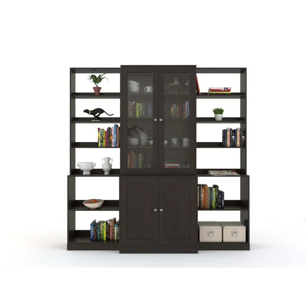 Фото 2 Книжный шкаф-стеллаж Adeta Хавста 14 203x212x47 см ЛДСП цвет коричневый Фото 2 Книжный шкаф-стеллаж Adeta Хавста 14 203x212x47 см ЛДСП цвет коричневый