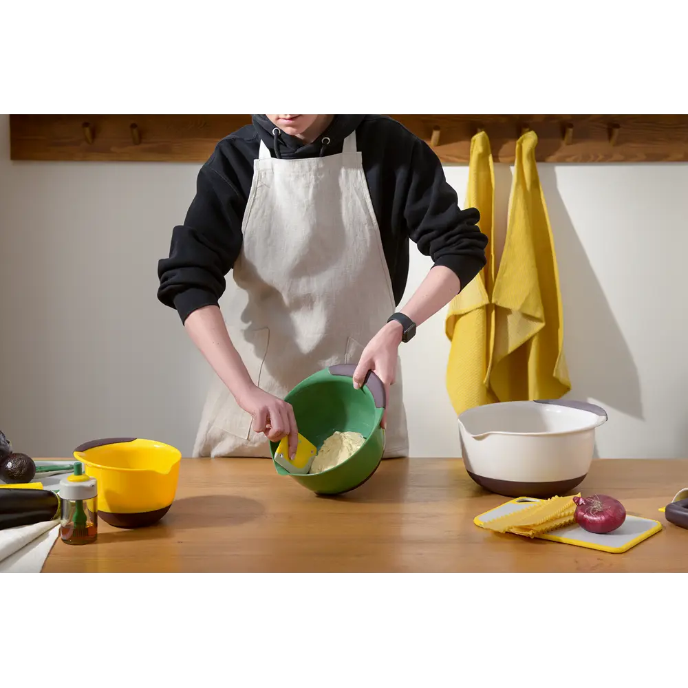 Фото 5 Скребок для теста 2 в 1 Hilly 10.7x8 см светло-серый/желтый Фото 5 Скребок для теста 2 в 1 Hilly 10.7x8 см светло-серый/желтый