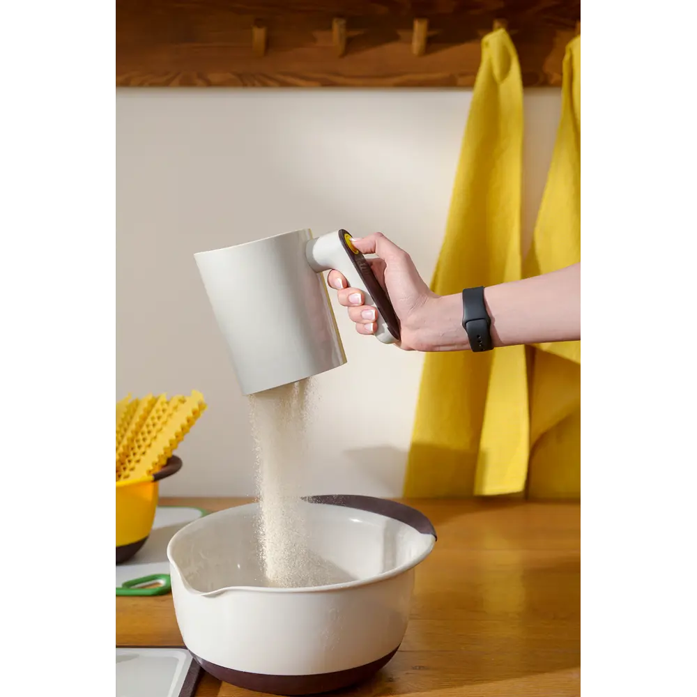 Фото 10 Просеиватель для муки на батарейках Wheat 1 л светло-серый