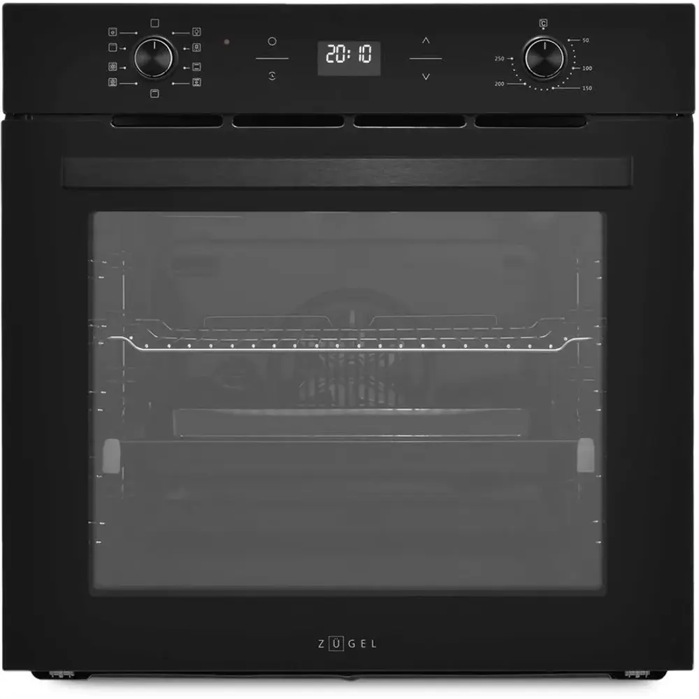 Фото Электрический встраиваемый духовой шкаф Zugel Zoe602b 575x595x595 см цвет черный Фото Электрический встраиваемый духовой шкаф Zugel Zoe602b 575x595x595 см цвет черный