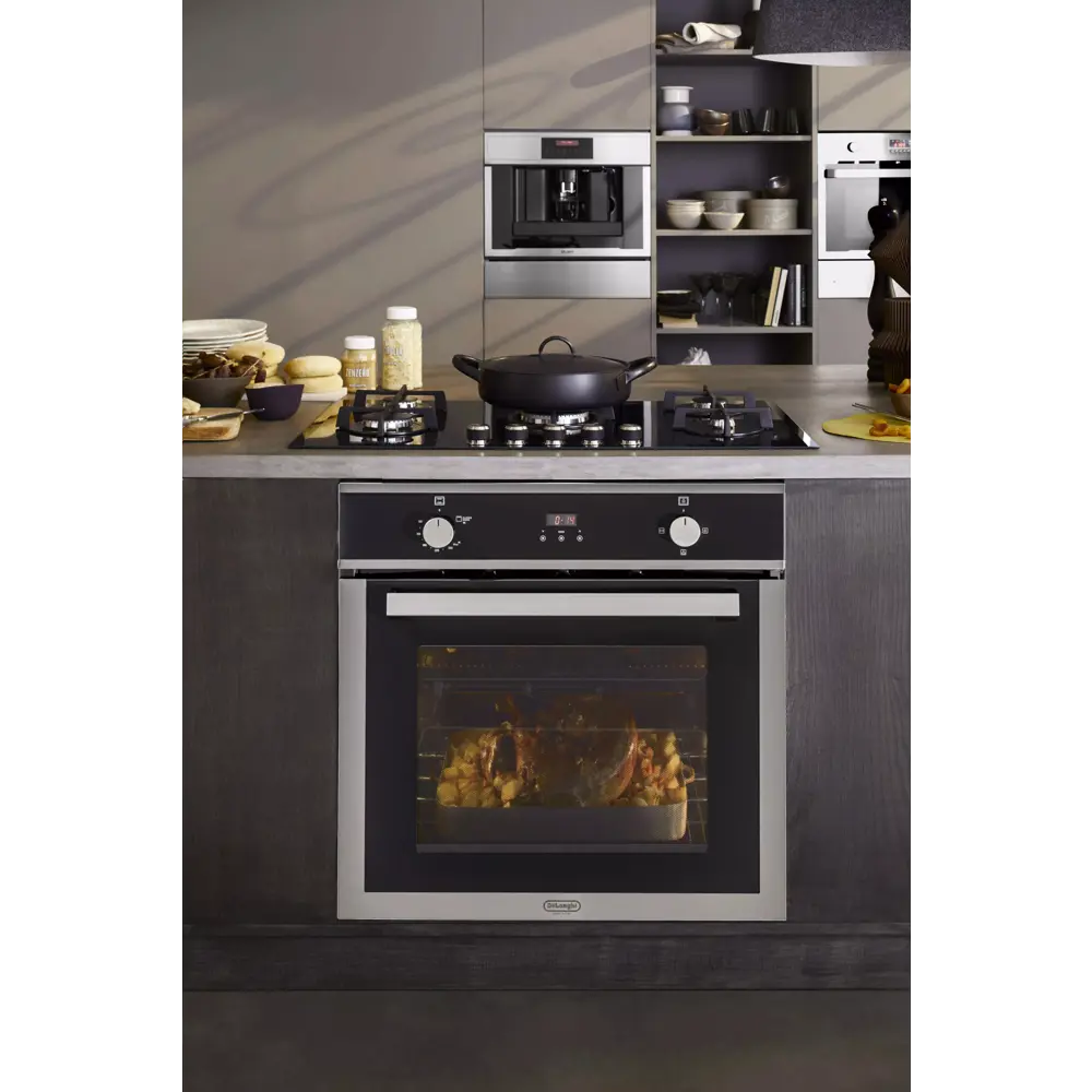 Фото 6 Многофункциональный встраиваемый духовой шкаф Delonghi Pgga 4 rus 59.5x56x59.5 см цвет черный Фото 6 Многофункциональный встраиваемый духовой шкаф Delonghi Pgga 4 rus 59.5x56x59.5 см цвет черный