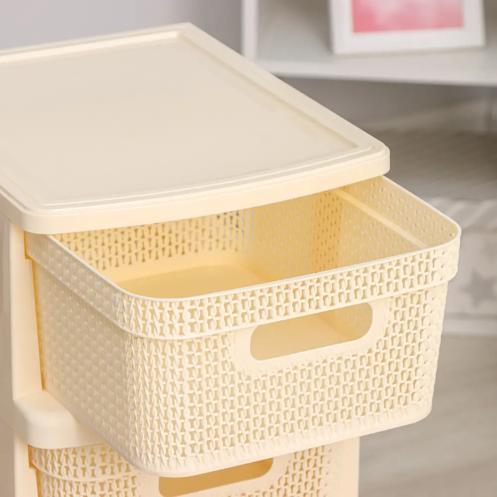 Фото 3 Комод Branq Компакт 4 ящика 37x30x69 см пластик цвет белый Фото 3 Комод Branq Компакт 4 ящика 37x30x69 см пластик цвет белый