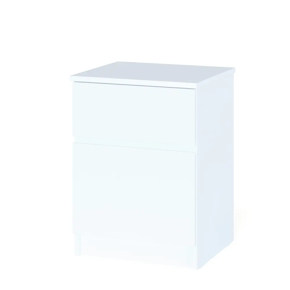 Фото 2 Тумба прикроватная Сокол-т 39.7x54.2x35.6 см 1 ящик ЛДСП цвет белый КТ-02 Белый4 Фото 2 Тумба прикроватная Сокол-т 39.7x54.2x35.6 см 1 ящик ЛДСП цвет белый КТ-02 Белый4