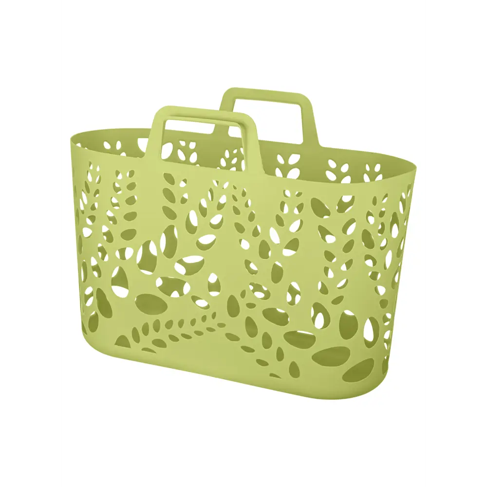 Фото Корзина Econova 17x39.5x55 см полипропилен цвет салатовый Фото Корзина Econova 17x39.5x55 см полипропилен цвет салатовый