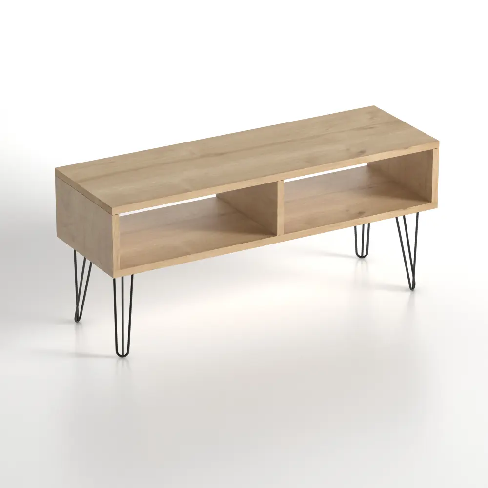 Фото 5 Тумба под телевизор Ismat decor F51 90x30x40 см ДСП цвет светлый орех Фото 5 Тумба под телевизор Ismat decor F51 90x30x40 см ДСП цвет светлый орех