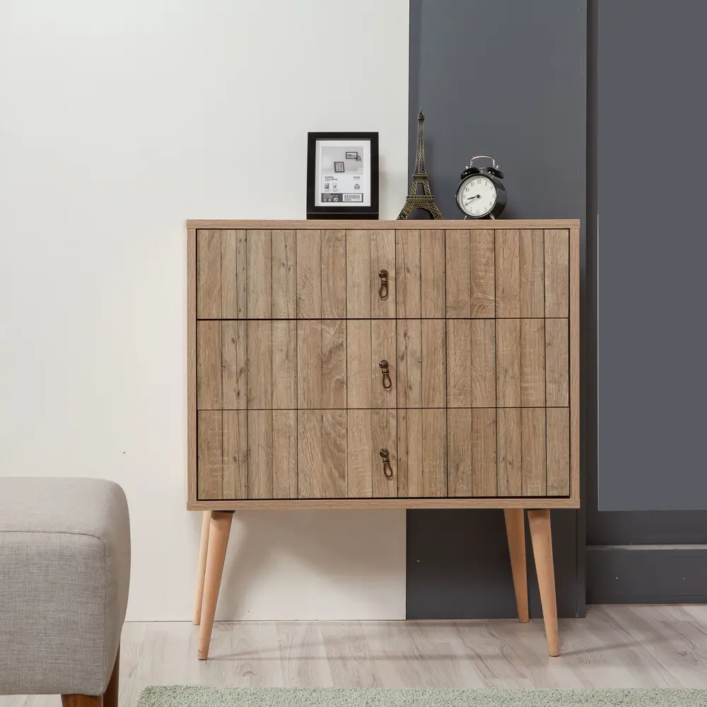 Фото Тумба с выдвижными ящиками Ismat Decor F3 80x89x40 ДСП Фото Тумба с выдвижными ящиками Ismat Decor F3 80x89x40 ДСП