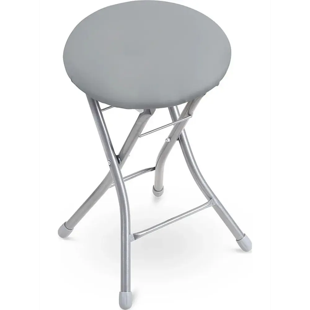 Фото Табурет Nika Тбск2 33x48x33 см сталь цвет серый Фото Табурет Nika Тбск2 33x48x33 см сталь цвет серый