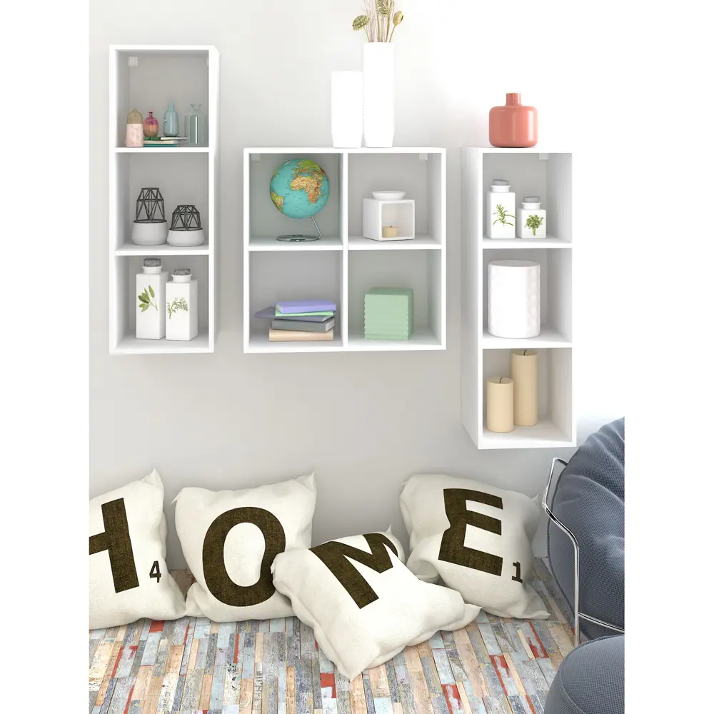 Фото 2 Стеллаж Mixline 107x37x33 см нагрузка до 10 кг ЛДСП цвет белый 550345 Фото 2 Стеллаж Mixline 107x37x33 см нагрузка до 10 кг ЛДСП цвет белый 550345