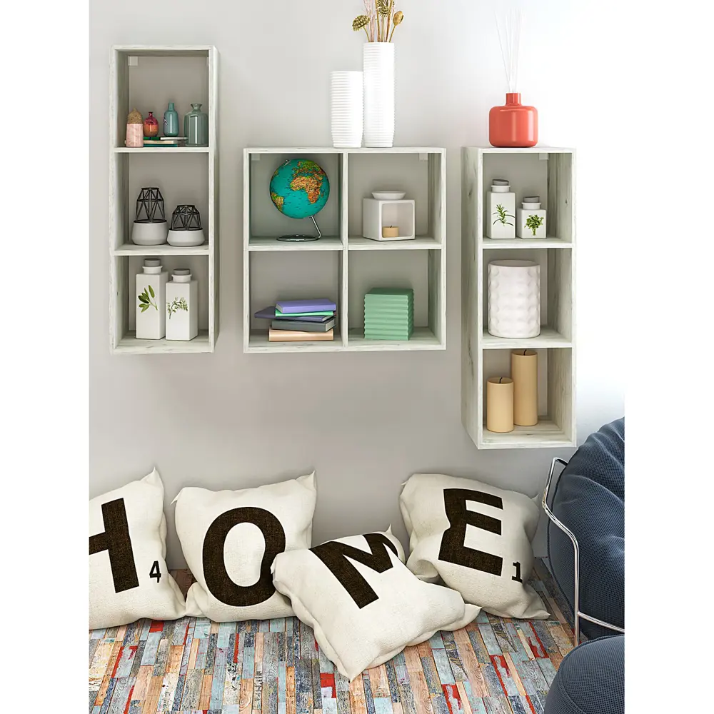 Фото 3 Стеллаж Mixline 107x37x33 см нагрузка до 10 кг ЛДСП цвет белый 550347 Фото 3 Стеллаж Mixline 107x37x33 см нагрузка до 10 кг ЛДСП цвет белый 550347