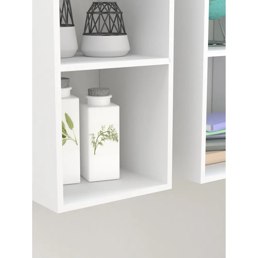 Фото 4 Стеллаж Mixline 72x72x33 см нагрузка до 10 кг ЛДСП цвет белый 550349 Фото 4 Стеллаж Mixline 72x72x33 см нагрузка до 10 кг ЛДСП цвет белый 550349