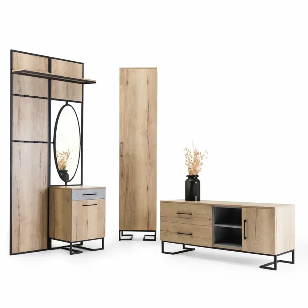 Фото 5 Тумба под телевизор R-home 4003602h_Натур 140x60x45 см ЛДСП цвет дерево Фото 5 Тумба под телевизор R-home 4003602h_Натур 140x60x45 см ЛДСП цвет дерево