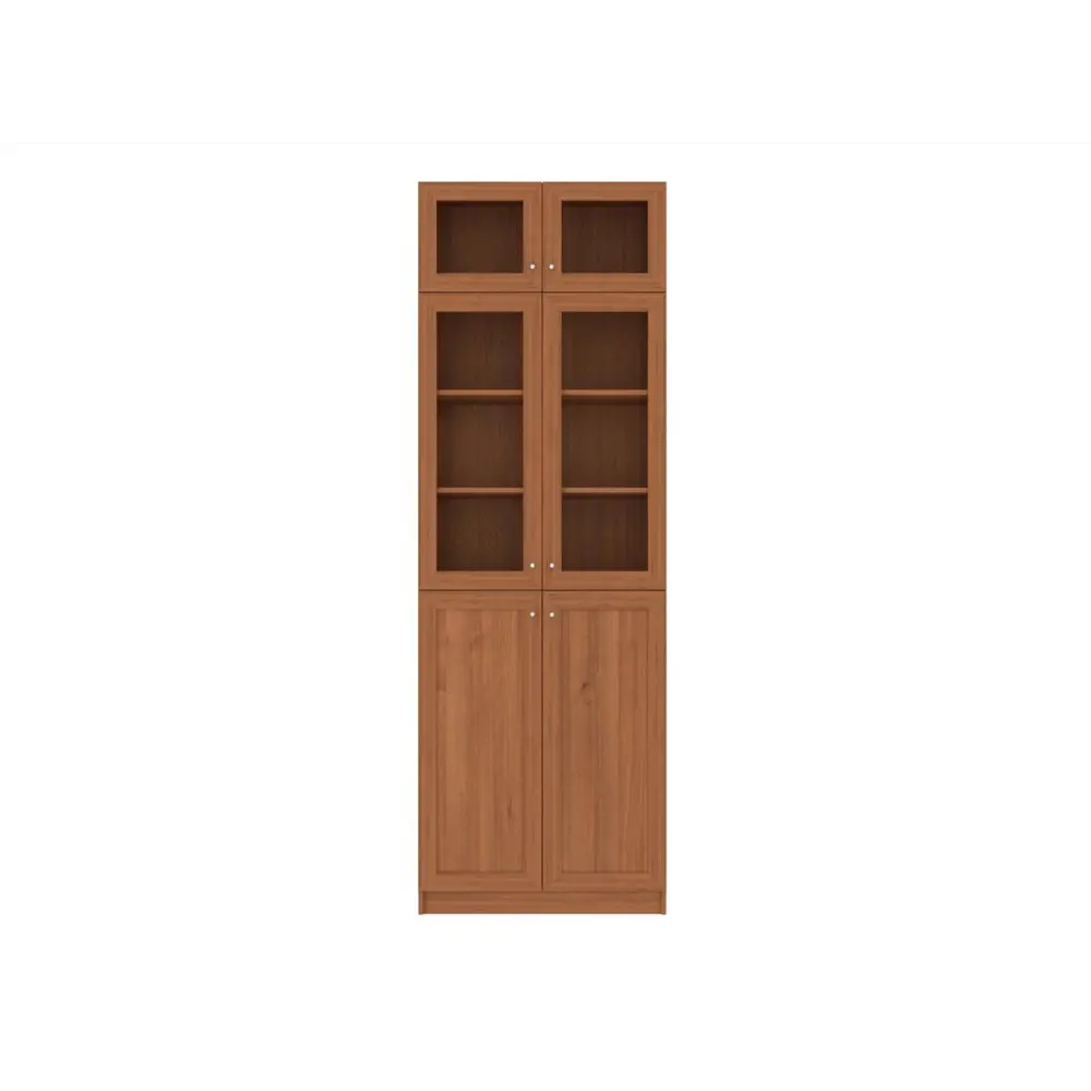 Фото 3 Книжный шкаф-стеллаж Adeta Билли 352 walnut guarneri 80x237x30 см ЛДСП цвет коричневый Фото 3 Книжный шкаф-стеллаж Adeta Билли 352 walnut guarneri 80x237x30 см ЛДСП цвет коричневый
