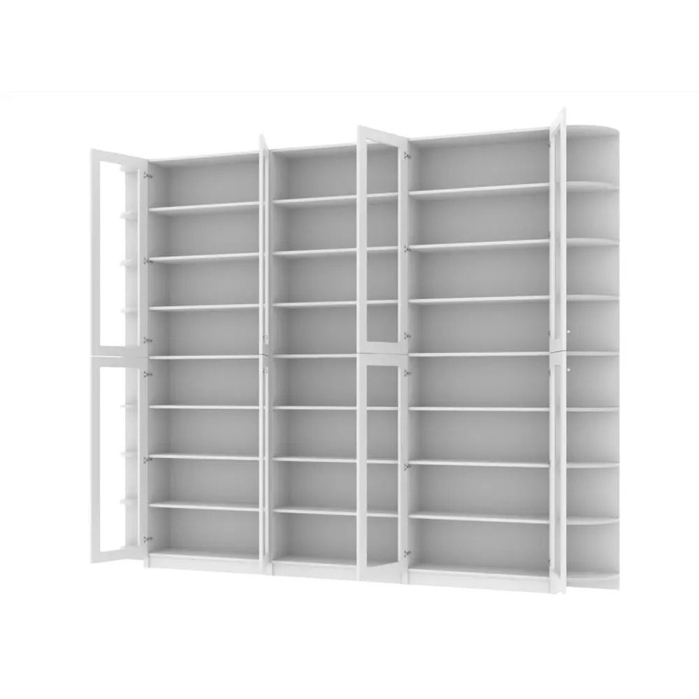 Фото 5 Книжный шкаф-стеллаж Adeta Билли 425 300x240x30 см ЛДСП цвет белый Фото 5 Книжный шкаф-стеллаж Adeta Билли 425 300x240x30 см ЛДСП цвет белый