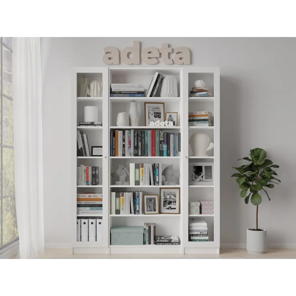 Фото 5 Книжный шкаф-стеллаж Adeta Билли 423 160x202x30 см ЛДСП цвет белый Фото 5 Книжный шкаф-стеллаж Adeta Билли 423 160x202x30 см ЛДСП цвет белый