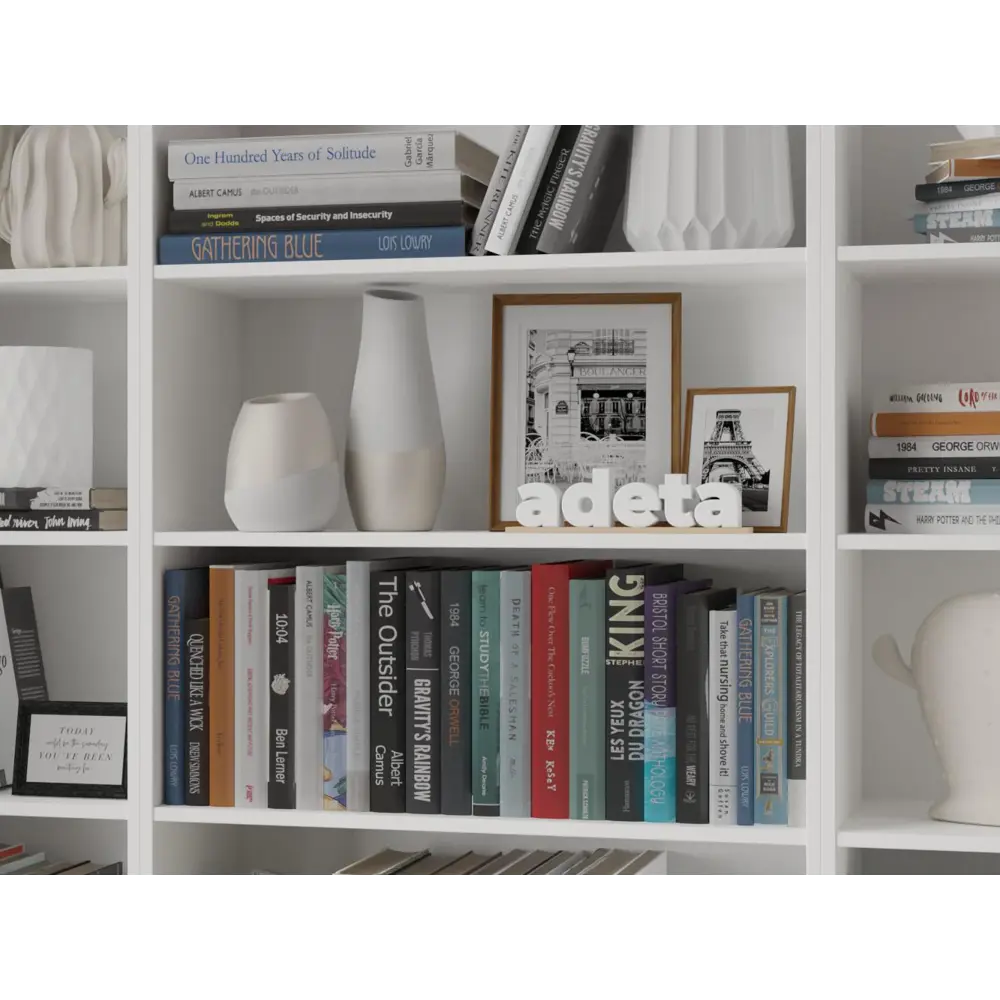 Фото 4 Книжный шкаф-стеллаж Adeta Билли 423 160x202x30 см ЛДСП цвет белый Фото 4 Книжный шкаф-стеллаж Adeta Билли 423 160x202x30 см ЛДСП цвет белый