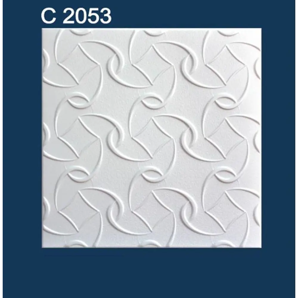 Фото 2 Плита потолочная экструдированная белая С2053 50*50 см, 4кв.м, 16 штук Фото 2 Плита потолочная экструдированная белая С2053 50*50 см, 4кв.м, 16 штук