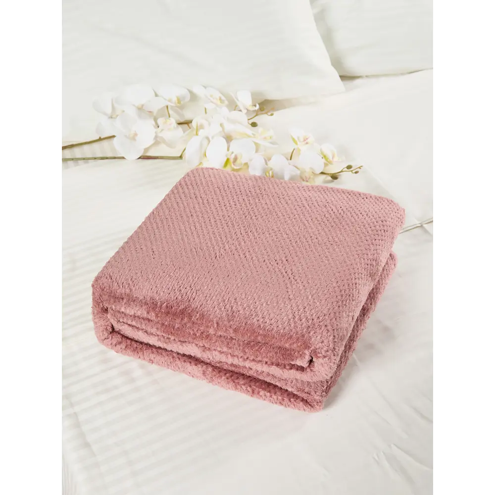 Фото 2 Плед New star PV1001, 200x220 см, полиэстер, цвет пудра