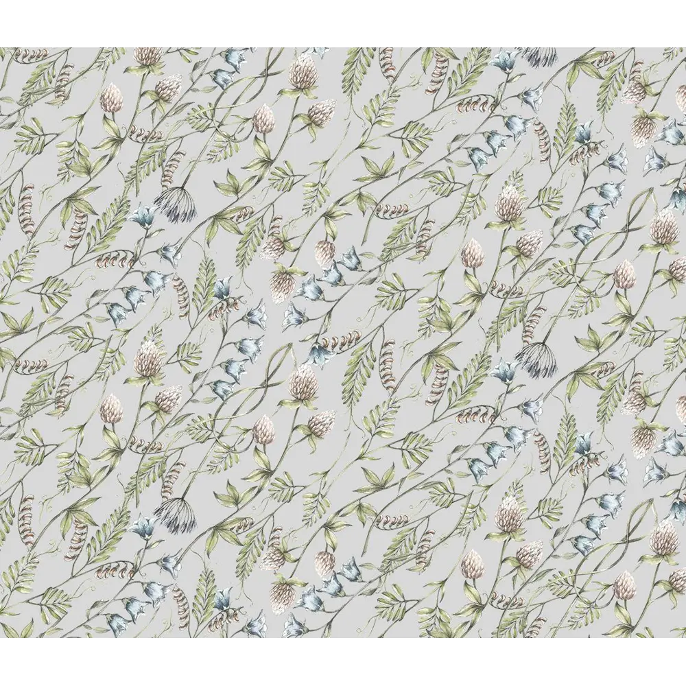 Фото 3 Обои флизелиновые Decoracion Полевые цветы 1 м серые 7101103-vinil-280x100x4