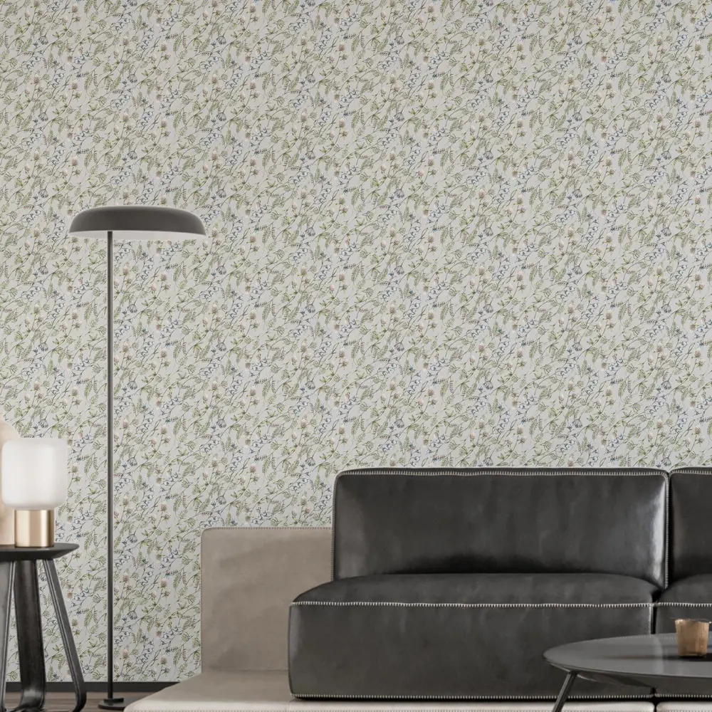 Фото 4 Обои флизелиновые Decoracion Полевые цветы 1 м серые 7101103-vinil-280x100x4