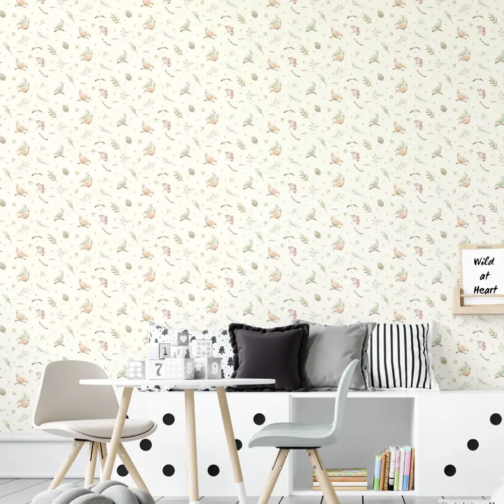 Фото Обои флизелиновые Decoracion Птички и рябина 1 м кремовые 7102802-vinil-280x100x4 Фото Обои флизелиновые Decoracion Птички и рябина 1 м кремовые 7102802-vinil-280x100x4