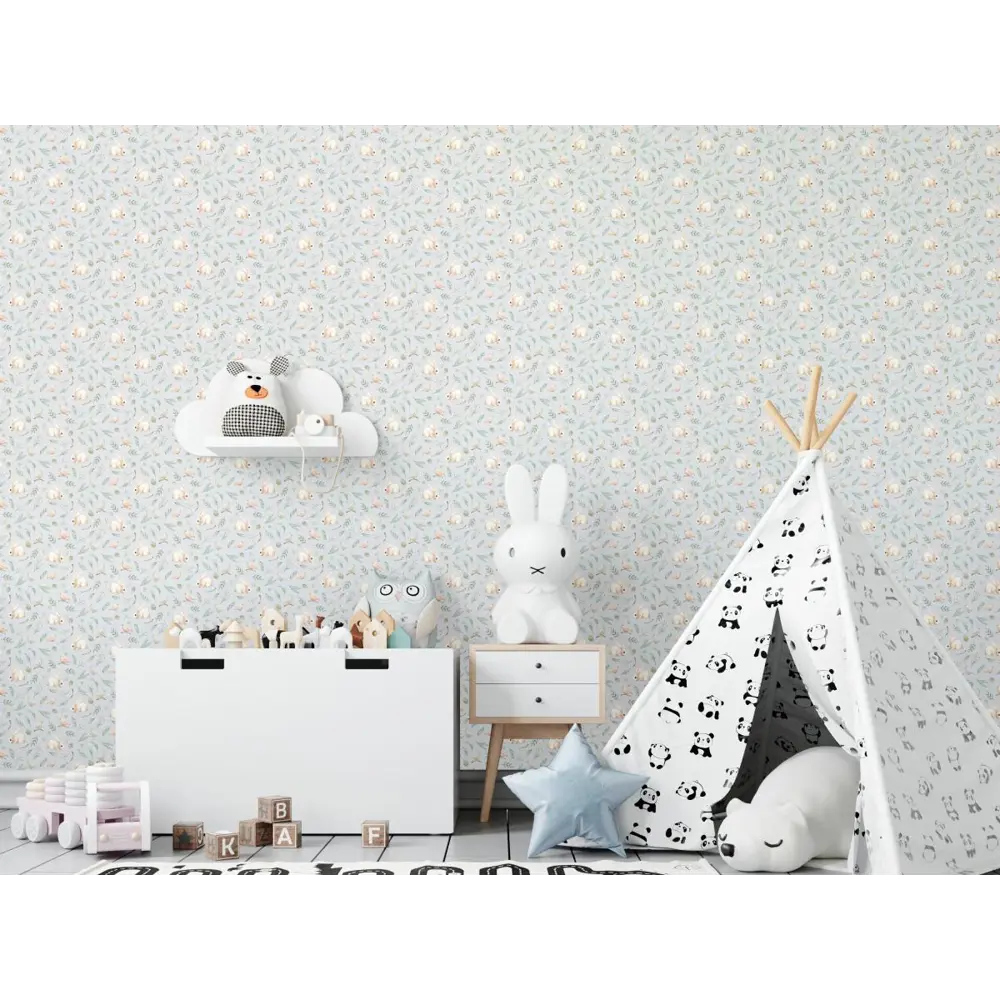 Фото 2 Обои флизелиновые Decoracion Милые зайчики 1 м голубые 7102606-vinil-280x100x4 Фото 2 Обои флизелиновые Decoracion Милые зайчики 1 м голубые 7102606-vinil-280x100x4