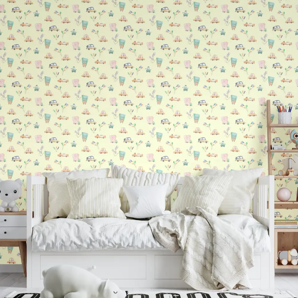 Фото 4 Обои флизелиновые Decoracion Машинки и воздушные шарики 1 м светло-желтые 7100507-vinil-280x100x4 Фото 4 Обои флизелиновые Decoracion Машинки и воздушные шарики 1 м светло-желтые 7100507-vinil-280x100x4