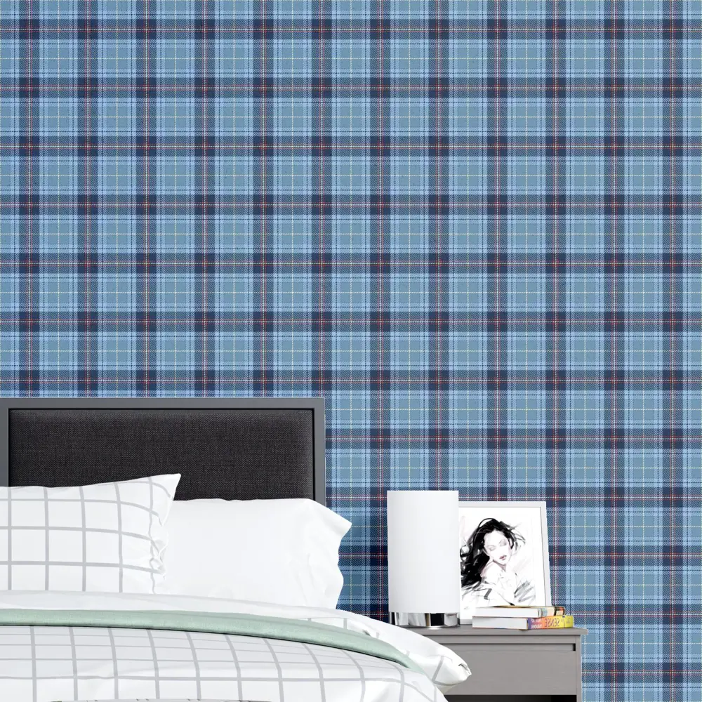 Фото 4 Обои флизелиновые Decoracion Stewart tartan 1 м в синюю и голубую клетку 7070901-vinil-280x100x4 Фото 4 Обои флизелиновые Decoracion Stewart tartan 1 м в синюю и голубую клетку 7070901-vinil-280x100x4