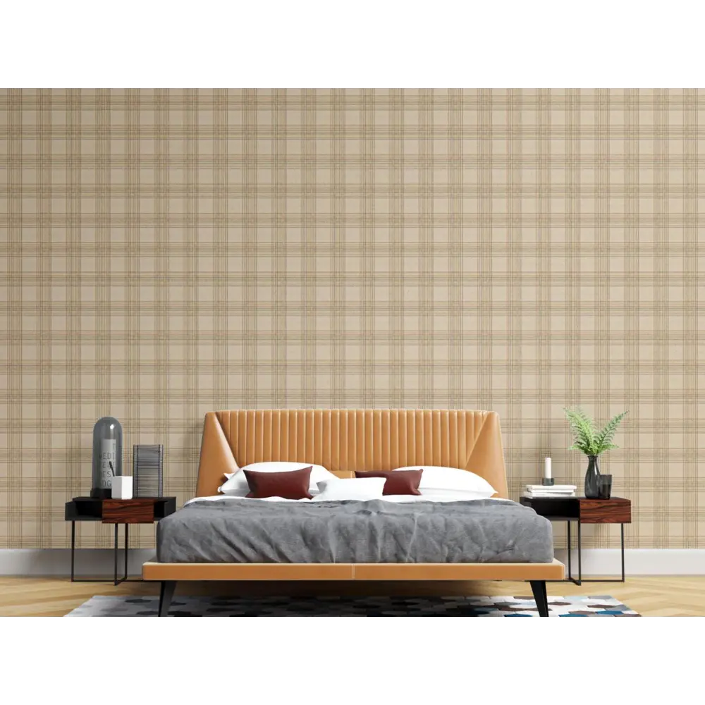 Фото 2 Обои флизелиновые Decoracion Виндзорская клетка 1 м бежевые 7072001-vinil-280x100x4 Фото 2 Обои флизелиновые Decoracion Виндзорская клетка 1 м бежевые 7072001-vinil-280x100x4