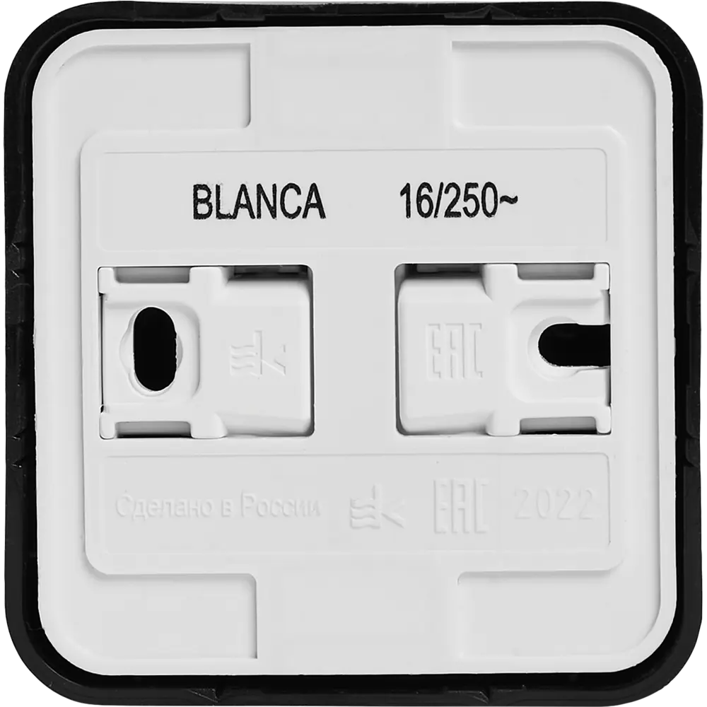 Фото 4 Розетка накладная Schneider Electric Blanca без заземления со шторками цвет антрацит Фото 4 Розетка накладная Schneider Electric Blanca без заземления со шторками цвет антрацит