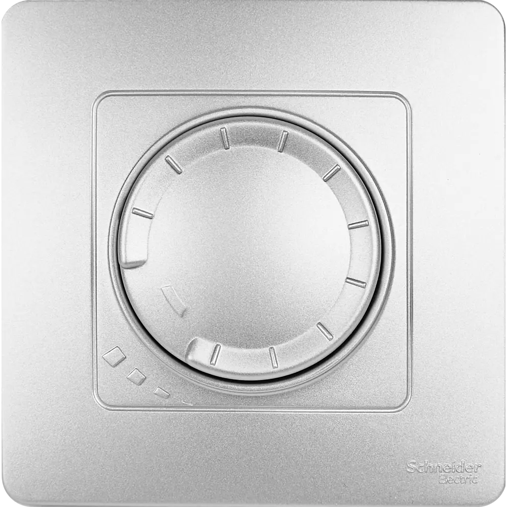 Фото 2 Диммер встраиваемый Systeme Electric Blanca 400 Вт цвет алюминий Фото 2 Диммер встраиваемый Systeme Electric Blanca 400 Вт цвет алюминий