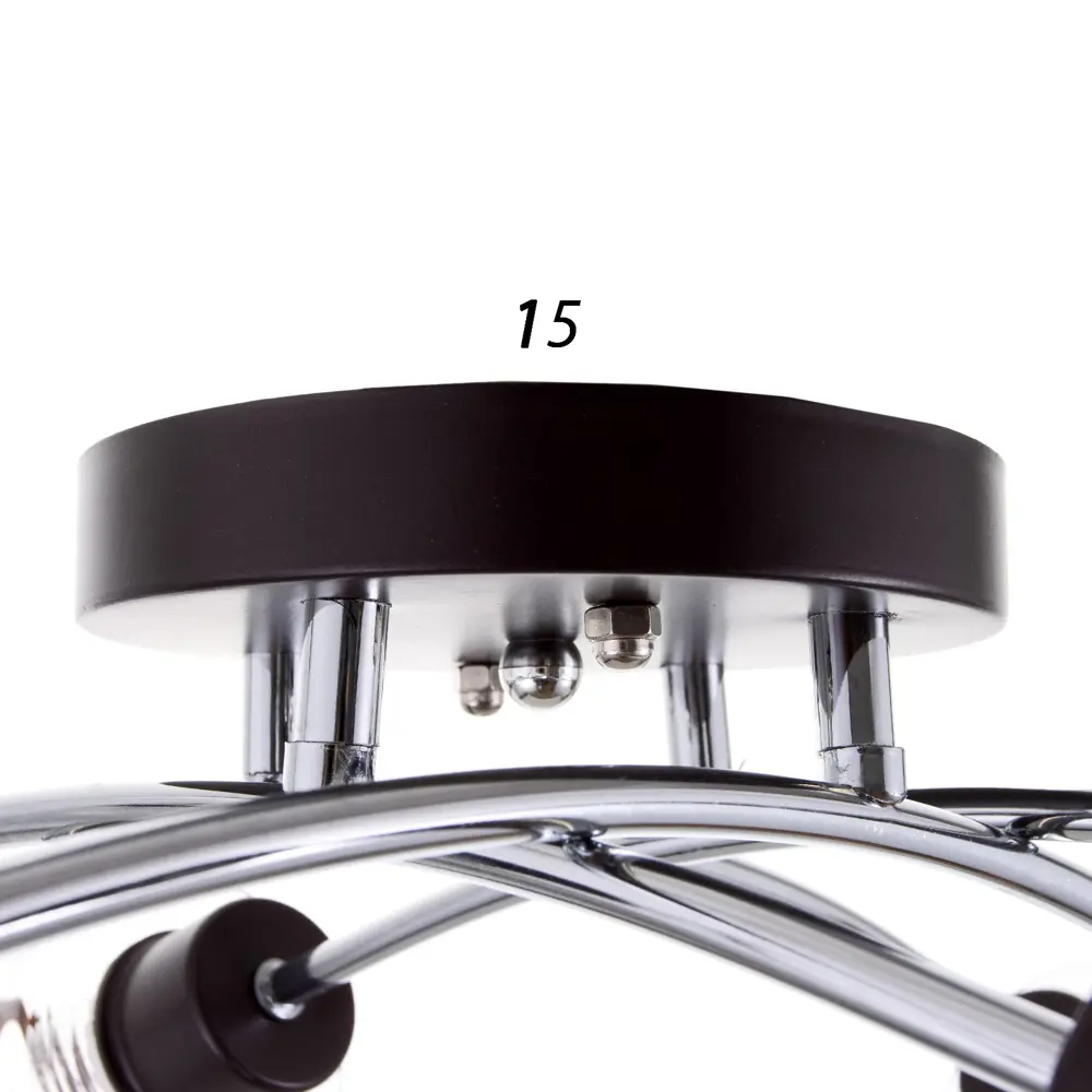 Фото 5 Люстра потолочная Bayerlux F761TT-509 Ванесса 8 ламп 16 м² цвет хром Фото 5 Люстра потолочная Bayerlux F761TT-509 Ванесса 8 ламп 16 м² цвет хром