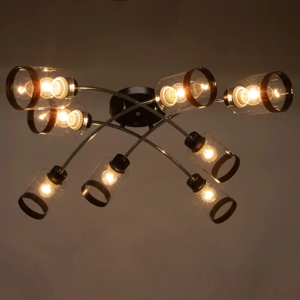 Фото 3 Люстра потолочная Bayerlux F761TT-509 Ванесса 8 ламп 16 м² цвет хром Фото 3 Люстра потолочная Bayerlux F761TT-509 Ванесса 8 ламп 16 м² цвет хром