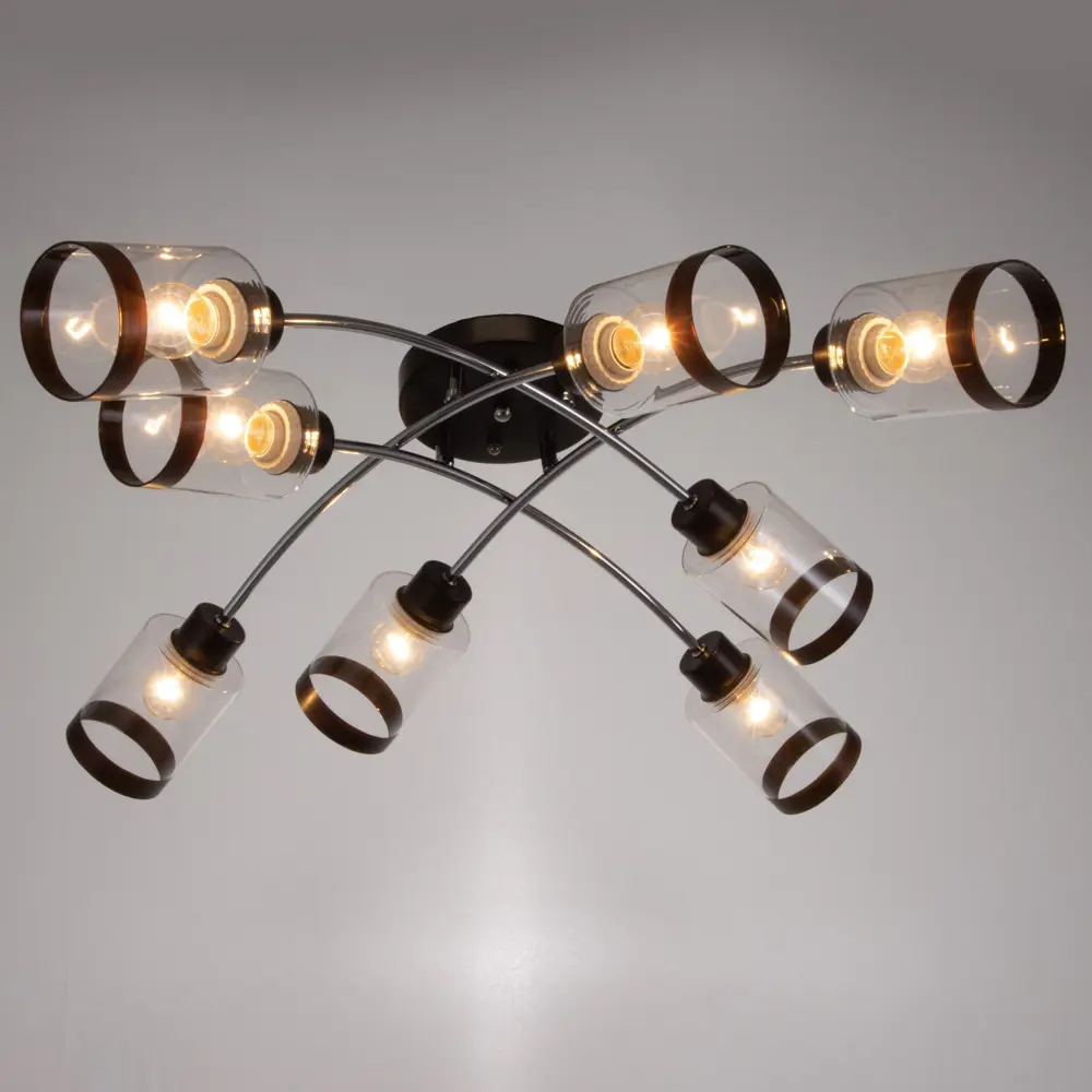 Фото 2 Люстра потолочная Bayerlux F761TT-509 Ванесса 8 ламп 16 м² цвет хром Фото 2 Люстра потолочная Bayerlux F761TT-509 Ванесса 8 ламп 16 м² цвет хром