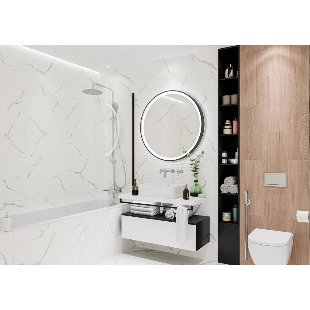 Фото 9 Керамическая плитка Global tile Arto_gt 10100001338 25x60см 1.2 м2 цвет белый Фото 9 Керамическая плитка Global tile Arto_gt 10100001338 25x60см 1.2 м2 цвет белый