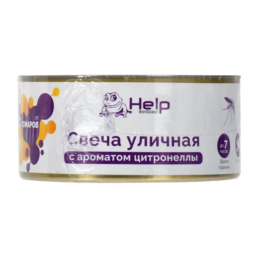 Фото Свеча уличная для защиты от комаров Help Фото Свеча уличная для защиты от комаров Help