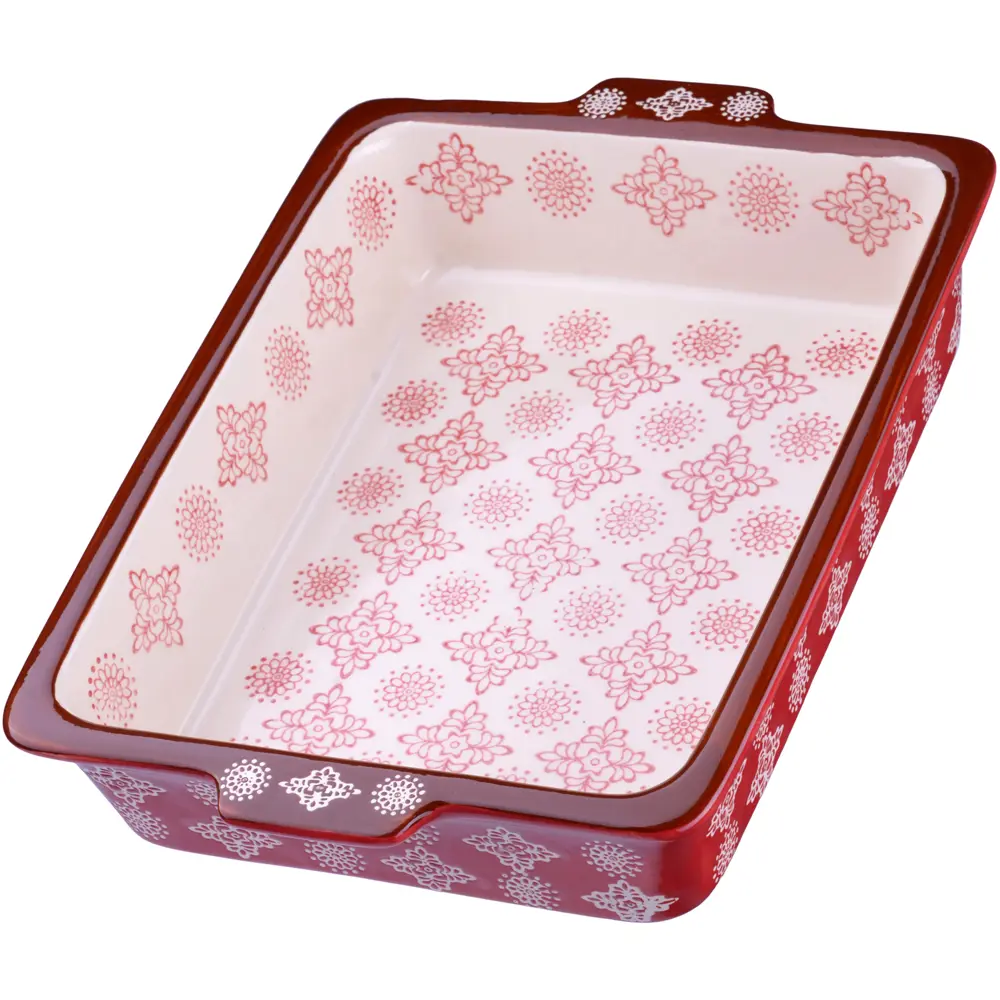 Фото Форма для выпечки Loraine 27921 19.50x5.50x28.50 см керамика цвет красный Фото Форма для выпечки Loraine 27921 19.50x5.50x28.50 см керамика цвет красный