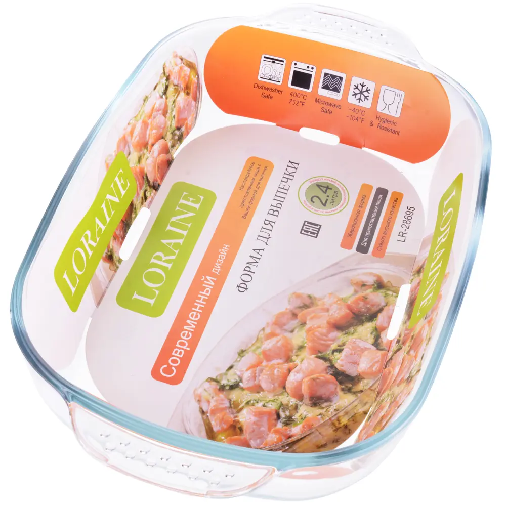 Фото Форма для выпечки Loraine 28695 22.50x6.20x34.40 см стекло цвет прозрачный Фото Форма для выпечки Loraine 28695 22.50x6.20x34.40 см стекло цвет прозрачный