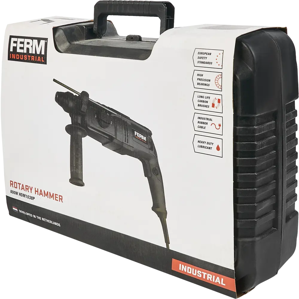 Фото 7 Перфоратор сетевой SDS-plus Ferm HDM1038P, 800 Вт, 2.7 Дж Фото 7 Перфоратор сетевой SDS-plus Ferm HDM1038P, 800 Вт, 2.7 Дж