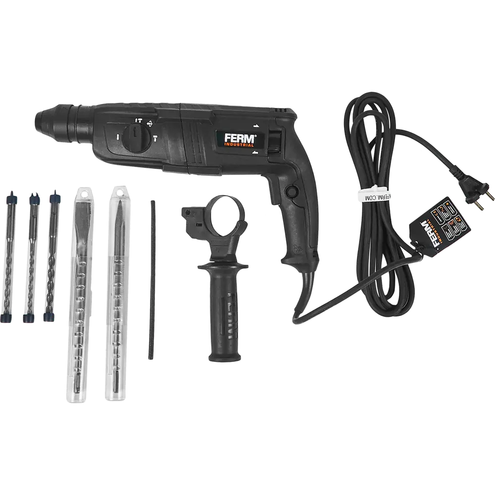 Фото 5 Перфоратор сетевой SDS-plus Ferm HDM1038P, 800 Вт, 2.7 Дж Фото 5 Перфоратор сетевой SDS-plus Ferm HDM1038P, 800 Вт, 2.7 Дж