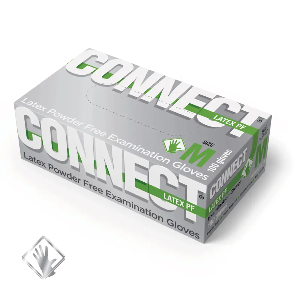 Фото 2 Перчатки Connect 631134 CONNECT латекс размер M 100 шт