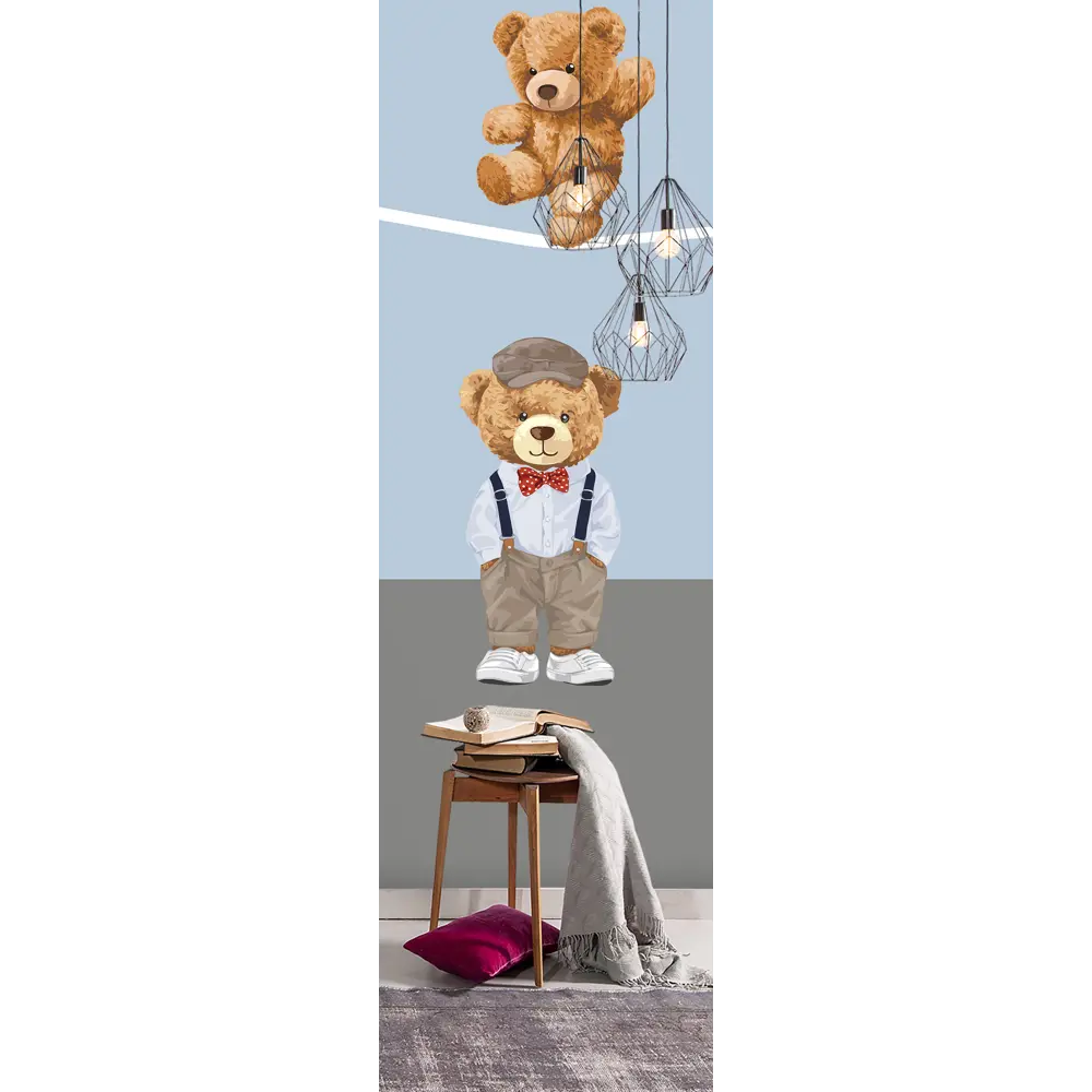 Фото 2 Фотообои флизелиновые Luxury walls 100x270 см Животные мишки AM24801B Фото 2 Фотообои флизелиновые Luxury walls 100x270 см Животные мишки AM24801B