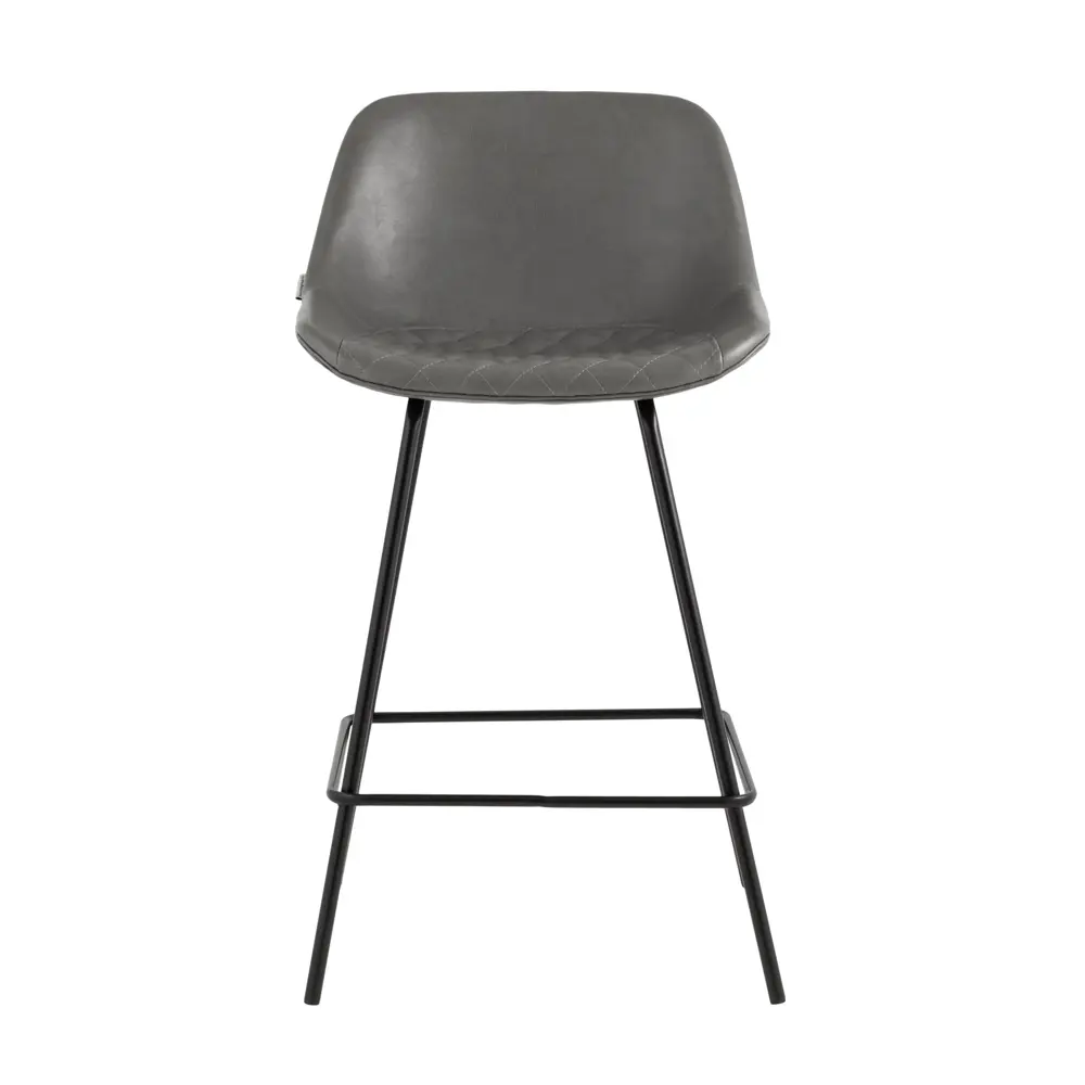 Фото 3 Барный стул Stool Group Деймон 49x92x47 см экокожа цвет серый Фото 3 Барный стул Stool Group Деймон 49x92x47 см экокожа цвет серый