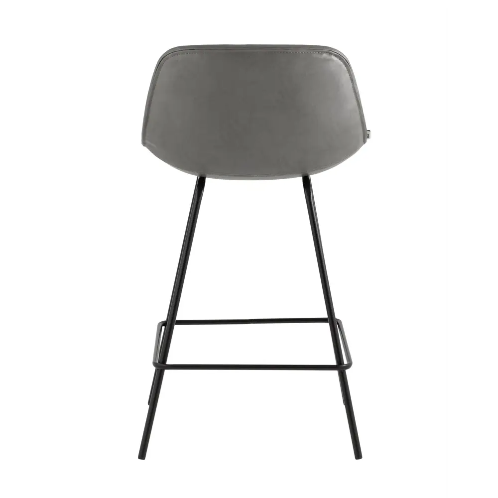 Фото 4 Барный стул Stool Group Деймон 49x92x47 см экокожа цвет серый Фото 4 Барный стул Stool Group Деймон 49x92x47 см экокожа цвет серый