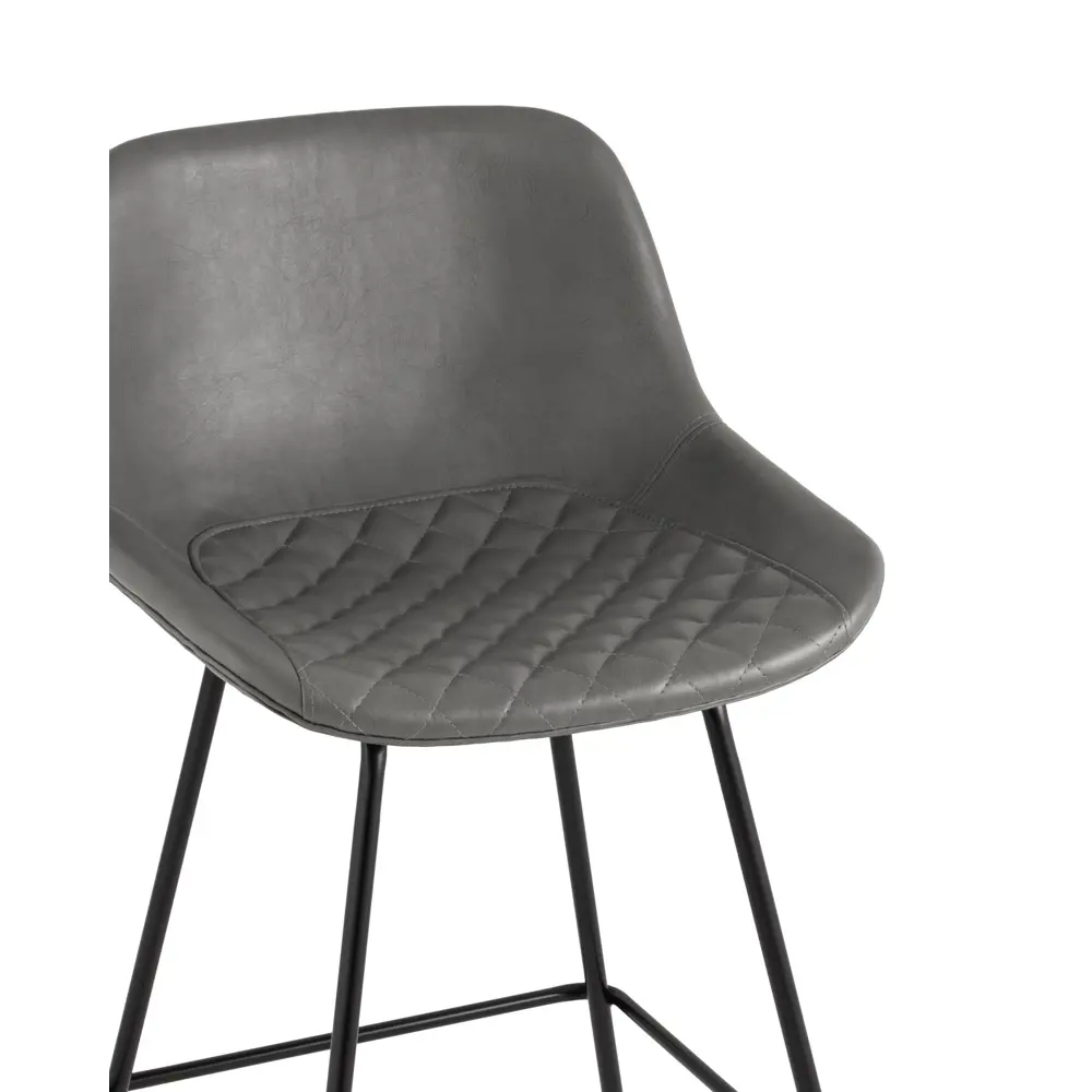 Фото 8 Барный стул Stool Group Деймон 49x92x47 см экокожа цвет серый Фото 8 Барный стул Stool Group Деймон 49x92x47 см экокожа цвет серый